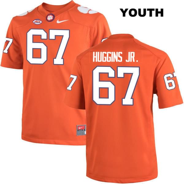 Youth Clemson Tigers #67 Albert Huggins Stitched Orange Authentic Nike NCAA College Football Jersey BQR7146UR